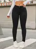 Amazon Aliexpress Mais Vendidos Roupas Femininas Estilo Europeu e Americano Levanta Bumbum Emagrecedor Cintura Alta Jeans Stretch Jeans Transfronteiriços para Mulheres