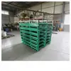 Paletes de Aço Empilháveis Jiangsu, Paletes de Ferro de Alta Resistência, Entrada para Empilhadeira em Quatro Lados, Linha de Esteira, Prateleiras de Armazém Automatizadas, Paletes Automatizados
