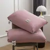 Funda de Almohada de Algodón Tejido, Esponjosa, Muy Elástica, Suave, Protectora del Cuello, Ayuda para Dormir para Uso en Casa, Alojamiento Temporal y Regalo al por Mayor