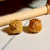 Leão de Jacarandá Esculpido Despertando DIY com Furo Passante com Contas Contas de Buda Acessórios para Pulseira de Mão Corrente para Celular Chaveiro Pingente Joias