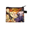 Nuevo y popular monedero de Naruto, linda bolsa de monedas con cremallera de dibujos animados, pequeña bolsa de almacenamiento para estudiantes al por mayor