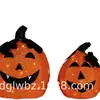 Nova Cabeça de Abóbora Luminosa Halloween Ferro LED Luz Exterior Interior Varanda Janela Decoração Luminosa Arte em Ferro