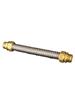 Fole de ar condicionado de aço inoxidável 304 4 minutos 6 minutos 1 polegada rosca externa dupla cabeça de cobre mangueira de metal DN15 20 25