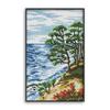 Feliz 99 punto de cruz vista del río sala de estar pequeño paisaje tela pintura decorativa entrega paquete de material de bordado DIY