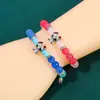 Amazon Más Vendido Transfronterizo Azul Rosa Cristal Cuentas DIY Anime Stitch Pulsera Pulsera de Amistad Joyería