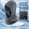 Gorro para Ciclismo ao Ar Livre de Inverno, à Prova de Vento e Frio para Esqui, Máscara de Lã Grossa com Forro de Lã para Proteção do Pescoço