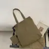 Estilo Ins japonés muji para mujer, nueva bolsa de compras estilo casual, súper ligera, gran capacidad, tela de nailon, bolso de hombro, bolsa de mano