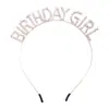 Faixa de Cabeça para Menina de Aniversário Acessórios de Cabelo para Menina Doce Acessórios de Cabelo Alças de Ombro com Glitter Cinto de Etiqueta Luxo