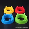 Soporte para Balones de Fútbol y Baloncesto, Base Redonda para Balón con Base de Cuatro Esquinas, Soporte para Balón con Disco de Logo Grande, Soporte de Exhibición para Balones, Soporte de Saque Inicial