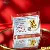 Pegatinas para Teléfono de Oro Puro 999, Láminas de Oro para Hacerse Rico de Princesa, Imanes de Refrigerador de Fortuna, Tarjetas de Oro de Tesoro, Regalos al por Mayor