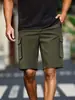 Novos Shorts de Trabalho Masculinos de Seda Gelada Transfronteiriços, Calças Casuais Soltas Respiráveis, Calças de Trabalho para Esportes ao Ar Livre