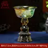 Buda Yuan Hui Peces Jugando Loto Portalámparas Esmaltado Decoración Hogar Interior Estudio Decoración