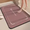Tapete de Porta de Banheiro Doméstico de Lama Diatomácea Tapete de Banheiro Absorvente à Prova d'Água Cortável Antiderrapante Tapete para Pés Fábrica
