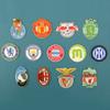 Ventas directas de fábrica de broches con el logotipo del escudo de la Liga de Campeones de la UEFA nacional, pegatinas de tela al por mayor, accesorios de ropa, accesorios decorativos