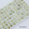 Cristal Dongzhou 8*10 Rocas Medianas Azúcar Cristalizado Pedrería para Uñas Rectangular Ángulo Recto Cubo de Azúcar Fondo Puntiagudo Brillante Vidrio K9 Accesorios para Uñas