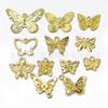 Accesorios de bricolaje de aleación de zinc, 12 colgantes de mariposa multicolor, collar, pulsera, pendientes, accesorios de joyería al por mayor