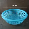 Cesta de Legumes Plástica Atacado 34cm Caixa de Legumes Redonda Plástico Escorredor Doméstico Cozinha Lavar Legumes Cesta de Presente Plástica