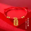 Collar Colgante de Dragón Dorado Vietnamita Hueco Buda Maitreya Llama Guanyin para Hombres, Joyería de Oro de Imitación Cadena para Suéter Colgante de Buda