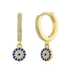 Série Olho do Diabo Brincos Femininos Prata de Lei S925 Luxo Acessível Zircônia Brincos Femininos de Alta Qualidade Peça Única Dropshipping Personalização
