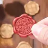 Série de Ano Novo Logotipo Personalizado Folha de Cera Personalizada Selo de Selagem com Tinta de Fogo Adesivo Selador de Envelope Etiqueta de Cera de Tinta de Fogo Fábrica Atacado