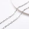 Corrente de linha plana de aço inoxidável O-chain Corrente de lábio S-chain Acessórios de joias DIY Pulseira feita à mão Material de colar