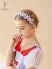 Novos Acessórios de Cabelo Versáteis para Performance de Dança Infantil Aro de Cabelo Coreano com Renda e Pérolas Acessórios de Cabelo para Dança Infantil Atacado
