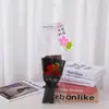 Buquê de Flores de Sabão da Moda com 3 Cravos, Flores Artificiais, Presente de Dia dos Namorados e Dia das Mães, Lembrança, Brinde Promocional