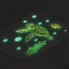 YTL007 luminoso mundo subaquático tartaruga marinha coral goldfish toilet stickers banheiro banheiro embelezando adesivos de parede decorativos