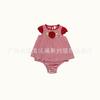 Comércio exterior original bebê menina bebê cáqui macacão escalada princesa estilo flor cáqui saia algodão macio criança