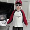 Camiseta de outono masculina com retalhos tricolores, nova 2026 estilo coreano moderna cool streetwear camada base blusa de puxar