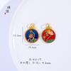 Accesorios DIY Oro de Vietnam que no se desvanecen con el tiempo Loto Loto pulsera pulsera colgante con cuentas color esmalte femenino