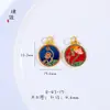 Accesorios dorados DIY vietnamitas de larga data loto loto loto pulsera pulsera colgante con cuentas de cuentas esmalte mujer