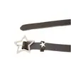 Cinturón Minimalista para Mujer Estilo Americano con un Diseño Versátil, Decoración Casual, Personalidad Sencilla, Hebilla de Estrella a la Moda, Personalizable