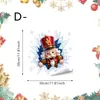 Adesivos eletrostáticos de Natal em desenho animado para janelas, adesivos para vitrines, para uso em shoppings, lojas e casas, para decorações de feriado, adesivos de vidro sem cola