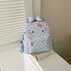 Mochila 2026 Doce Estudante Classe Malha de Diamante Grande Capacidade Viagem Nova Pequena Nicho Feminina Duas Alças Fofa para o Dia a Dia
