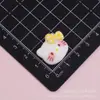 Accesorios de resina de gato KT con lazo de cuadros vintage, accesorios para el cabello DIY con pegamento cremoso, ligas para el cabello, pinzas para el cabello, zuecos, fundas para teléfono