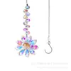 Colgante de Flor Pequeña de Cristal de Colores Envuelto en Alambre Hecho a Mano Colgante para Coche al Aire Libre Decoración Cruzada de Cuentas Artículos Transfronterizos