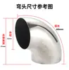 Aço Inoxidável 304 Cotovelo de Ângulo Reto Estampado 90 Graus Adaptador de Tubo para Corrimão de Escada Soldagem Industrial Polimento
