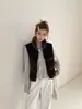 Chaleco Chaqueta de Cuello Alto Estilo Coreano para Mujer Otoño Tallas Grandes Chicas Gorditas Ropa Exterior Corta Chaleco Grueso sin Mangas Chaqueta de Algodón