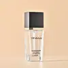 Veta plateada En stock Botella cuadrada plana de 30 ml para base de maquillaje líquida Botella de empaque cosmético Botella para crema protectora Botella de vidrio con dispensador Botella para loción