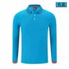 Camisa Polo Roupas de Trabalho Personalizadas Camiseta de Manga Longa Masculina e Feminina Gola Camisa de Publicidade Camisa Cultural para Grupo Corporativo Logo Bordado
