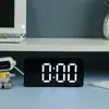 Despertador Espelhado Alto Valor de Cor RGB Colorido Display de Hora Relógio Desktop Estudante Plástico Inteligente Eletrônico