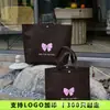 Bolsa Tote de Tecido Não Tecido Cor Café Latte, Bolsa Tote de Loja de Roupas, Logo Personalizado, Bolsa Tote Geral para Exposições Corporativas