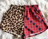2026 Nuevo Estilo Pantalones Cortos de Cintura Alta con Doble Estampado Ropa de Comercio Exterior Transfronterizo Europeo y Americano Pantalones Cortos Elásticos con Estampado Digital para Mujer