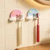 Soporte de Cepillo de Dientes Adhesivo de Dibujos Animados Nube Arcoíris al por Mayor en Stock del Fabricante, Estante de Almacenamiento de Cepillos de Dientes de Alta Calidad Montado en la Pared sin Taladro
