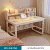 Escritorio Computadora de Escritorio para el Hogar Escritorio de Dormitorio Mesa de Estudio para Estudiantes Escritorio Sencillo para Escribir Escritorio con Estantería Integrada Escritorio Sencillo para Oficina