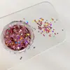Cor cinco pontas estrela nail art lantejoulas joias Estrela explosiva da internet Dopamina estrelas Xadrez retrô material de decoração para nail art