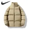 Chaqueta Nueva de Algodón de Invierno para Hombre, Chaqueta Acolchada de Marca de Moda con Cuello Alto, Holgada y Engrosada, Abrigo Casual de Algodón para Estudiantes y Parejas