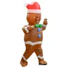 Navidad transfronteriza venta caliente Hombre Panqueque ropa inflable fiesta actuación muñeco de dibujos animados lindo Hombre Panqueque ropa inflable