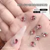Acessórios para Unhas Azul Lago Claro com Cristais K9 Brilhantes, Sem Base, Arranjos de Diamantes Feitos à Mão, Unhas de Cristal Coloridas